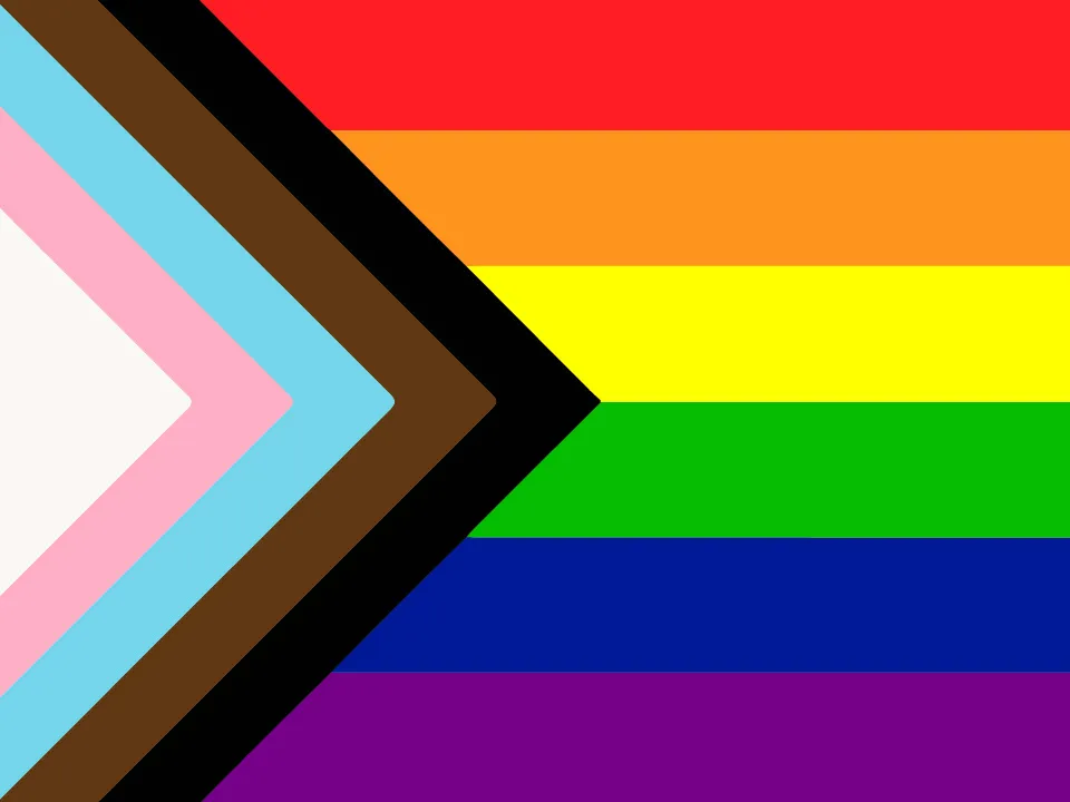 queer and trans pride flag